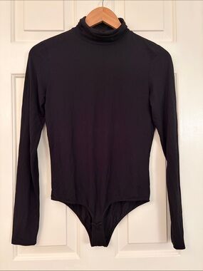 Contemporaine Simons Black Turtleneck Bodysuit Size S
